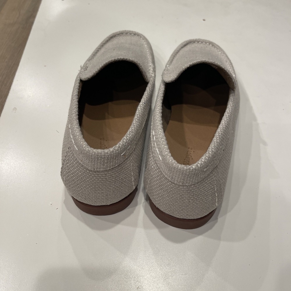 Robert Wayne Men's 10D Beige Canvas Loafers Slip On Preppy‎ Resort Casual Shoes - Picture 5 of 7